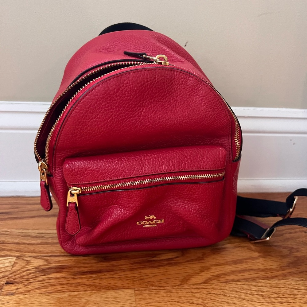 Coach Charlie Mini Backpack in Red F28995